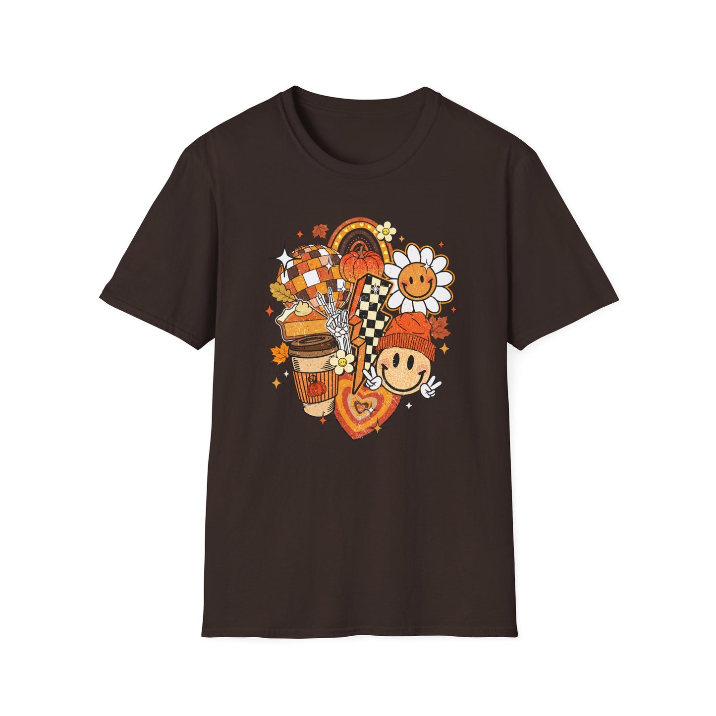 Retro Fall, Pumpkin Spice Unisex Jersey Short Sleeve Tee