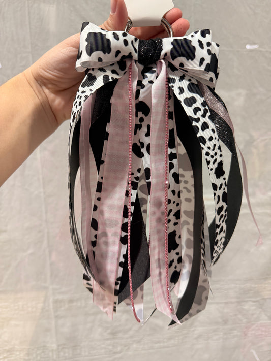 Cow Print Boot Bows