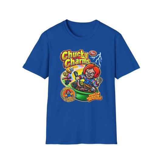 Unisex T-Shirt Chucky Charms Cereal Box Cover Design