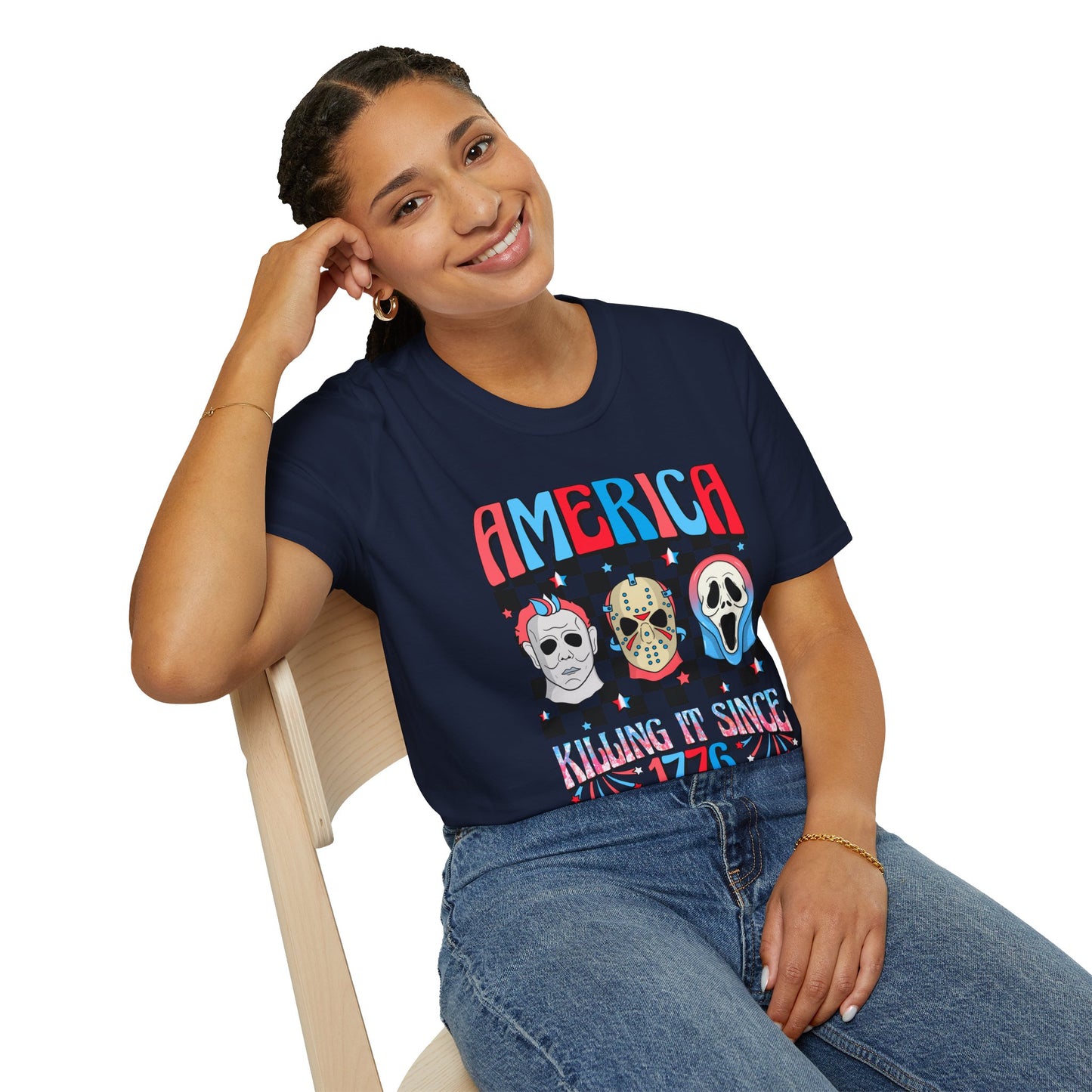 America Killing It Since 1776 T-Shirt — Americana Horror Fans Tee