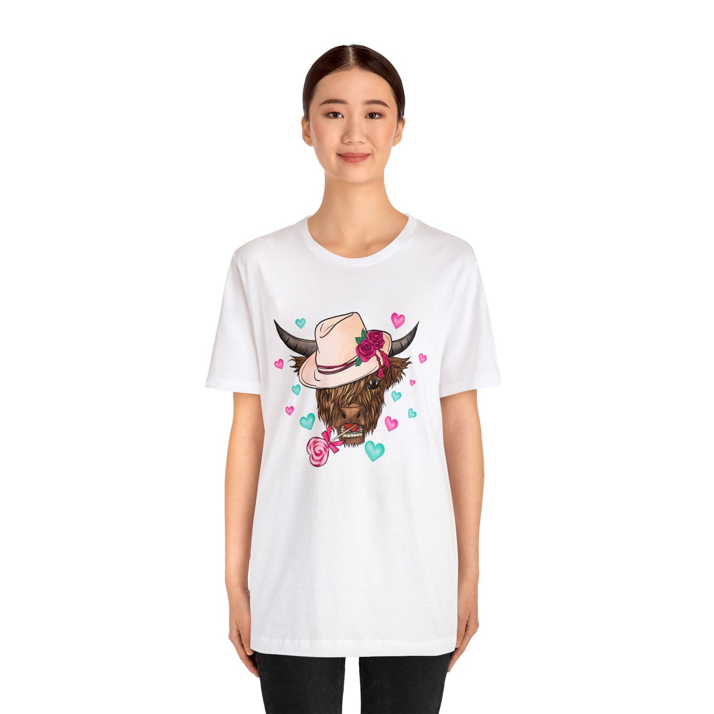 Lolli Pop Cow Unisex Jersey Short Sleeve Tee