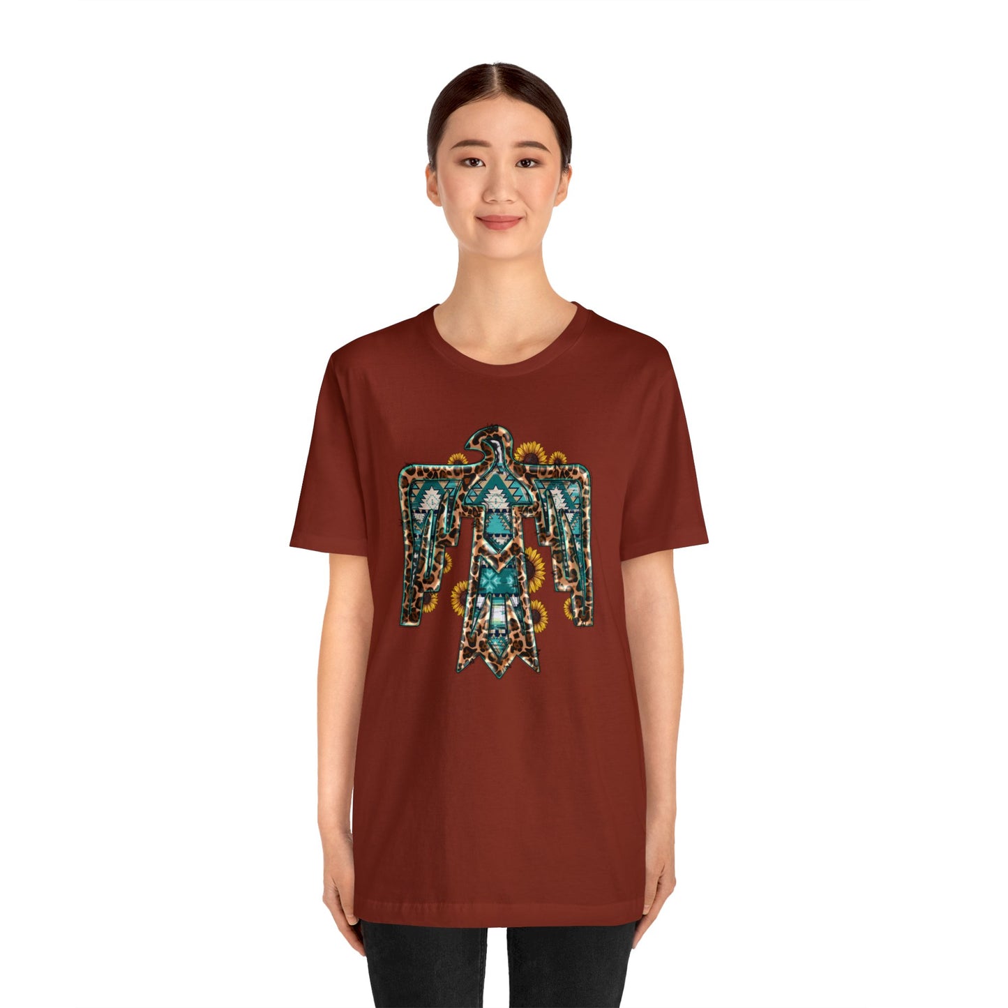 Sunflower Aztec Eagle Unisex Jersey Short Sleeve Tee