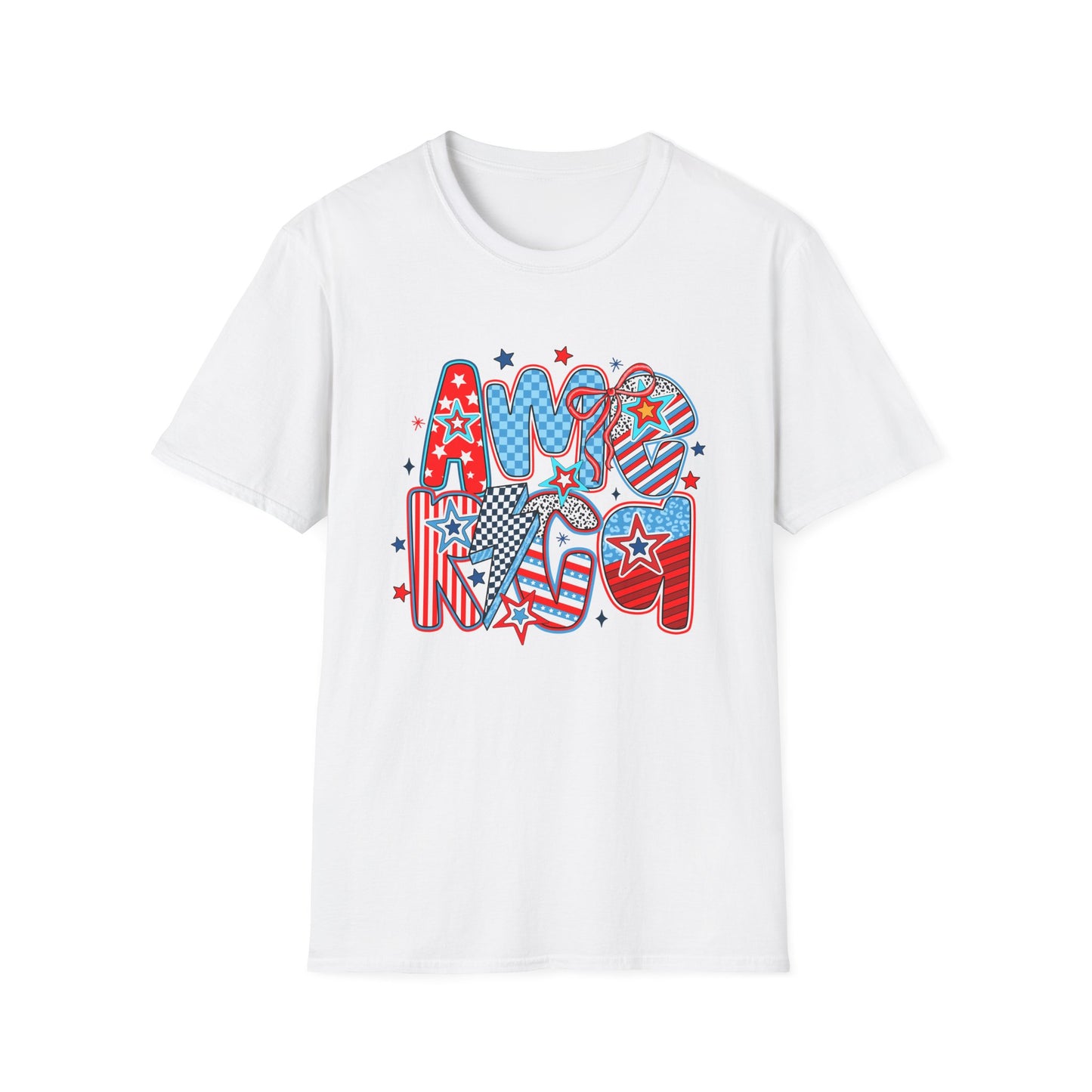 Stars and Stripes America T-Shirt | Red White Blue Americana