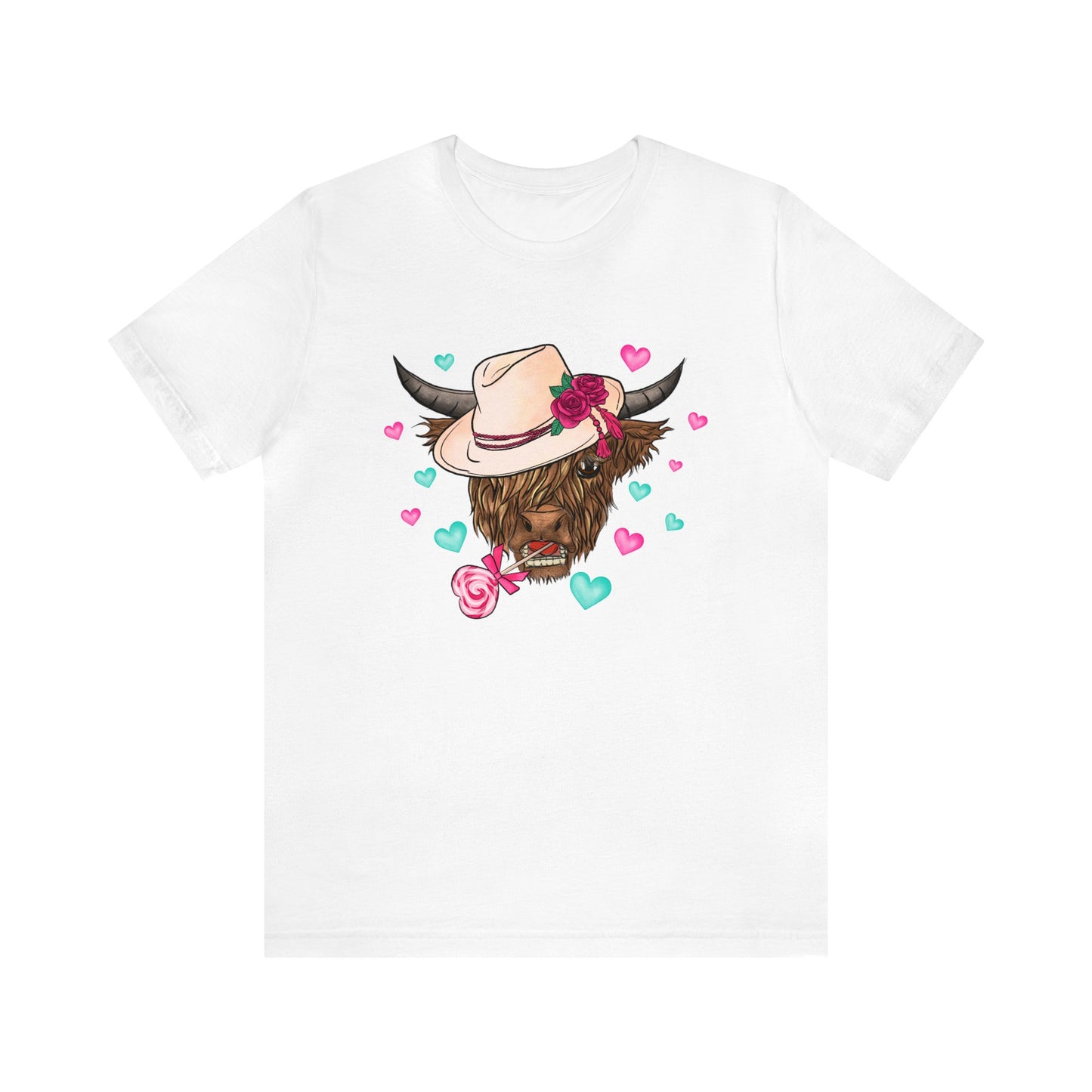 Lolli Pop Cow Unisex Jersey Short Sleeve Tee