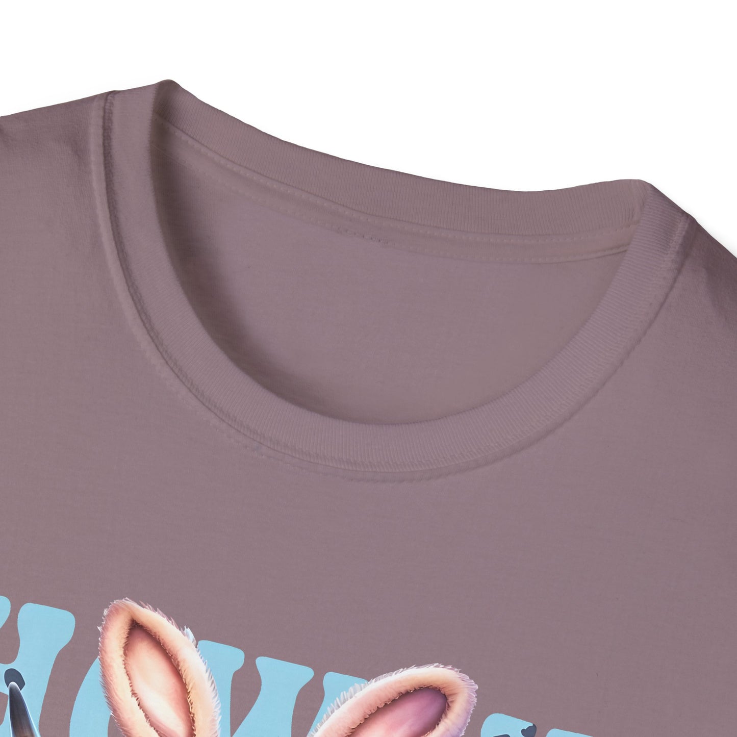 Howdy Easter Highland Cow Wearing Bunny Ears T-Shirt | Easter Eggs