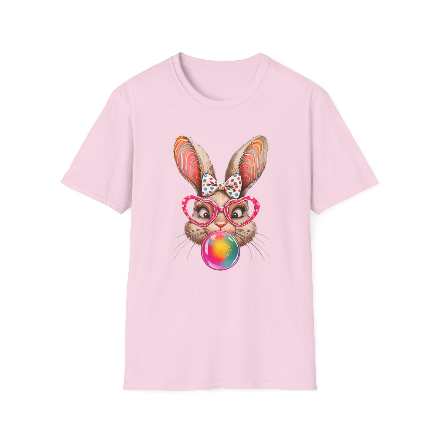 Playful Bunny Graphic T-Shirt, Cute Easter Gift, Animal Lover Shirt, Unisex Tees for Spring, Casual Everyday Wear, Easter Celebration