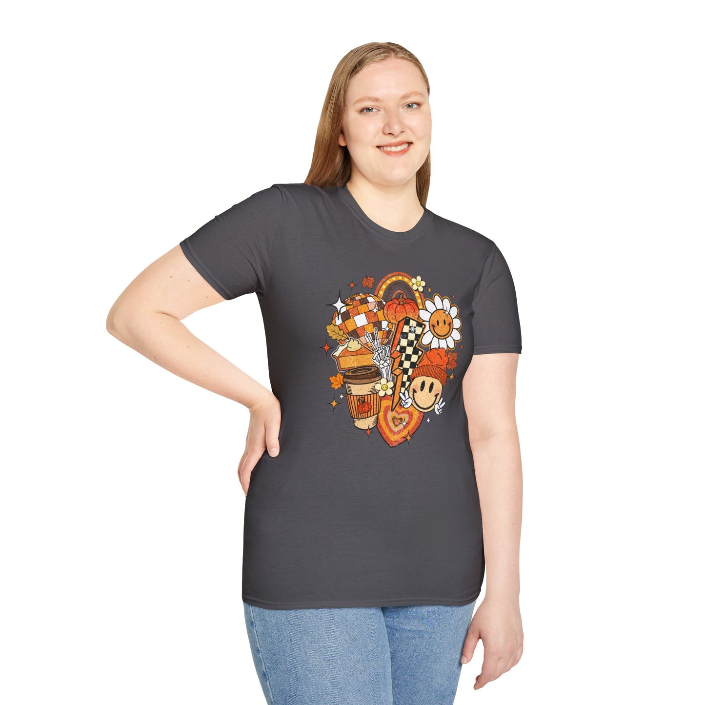 Retro Fall, Pumpkin Spice Unisex Jersey Short Sleeve Tee