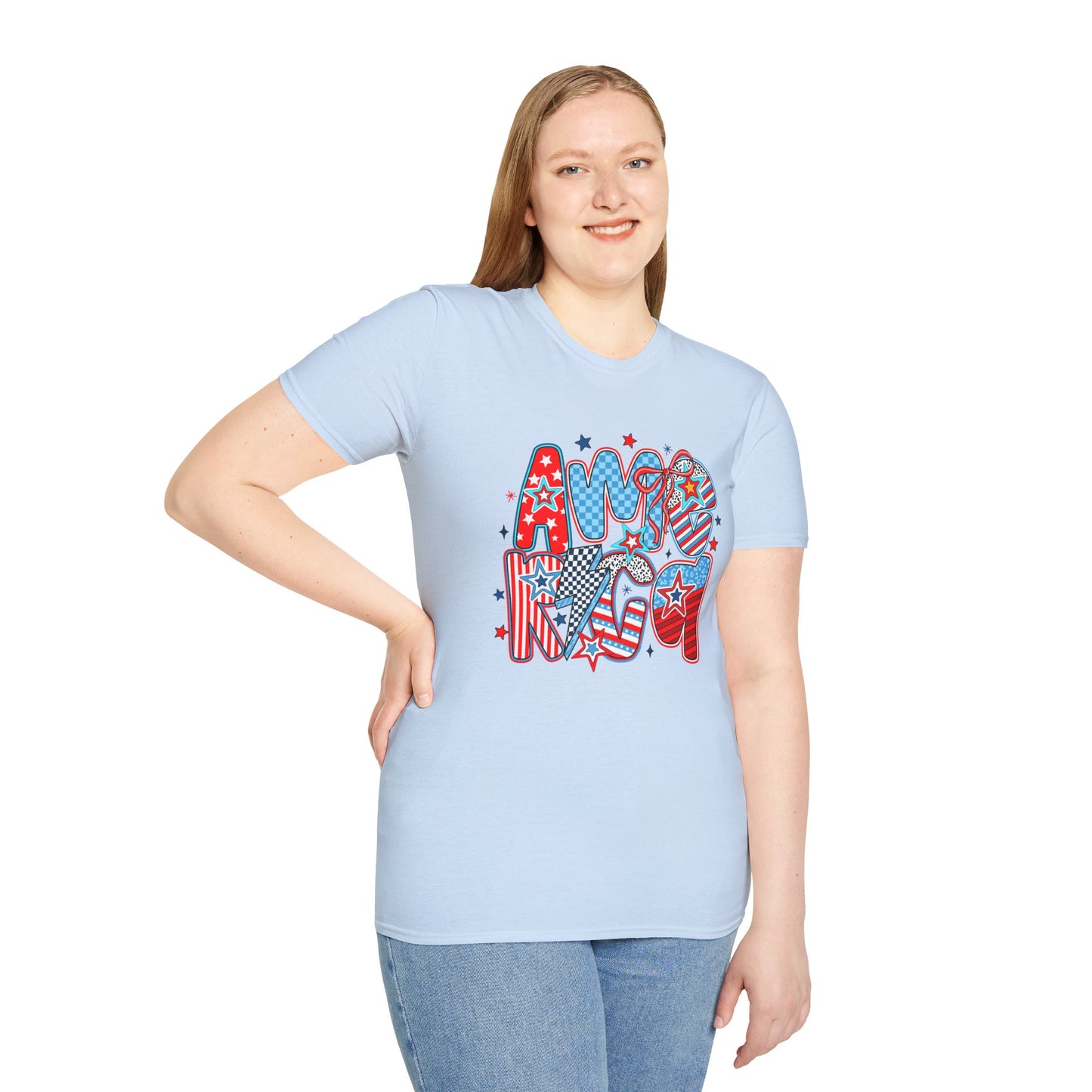 Stars and Stripes America T-Shirt | Red White Blue Americana