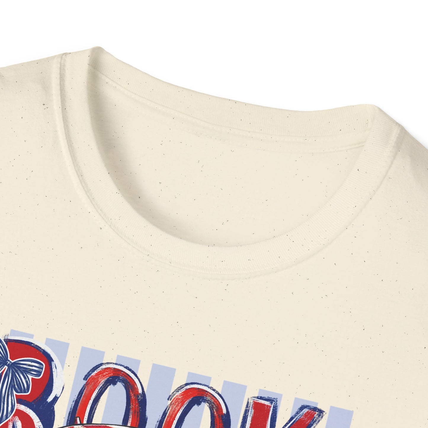Vintage Americana Book Lover T-Shirt — 'Book Summer' Red, White & Blue Pinup
