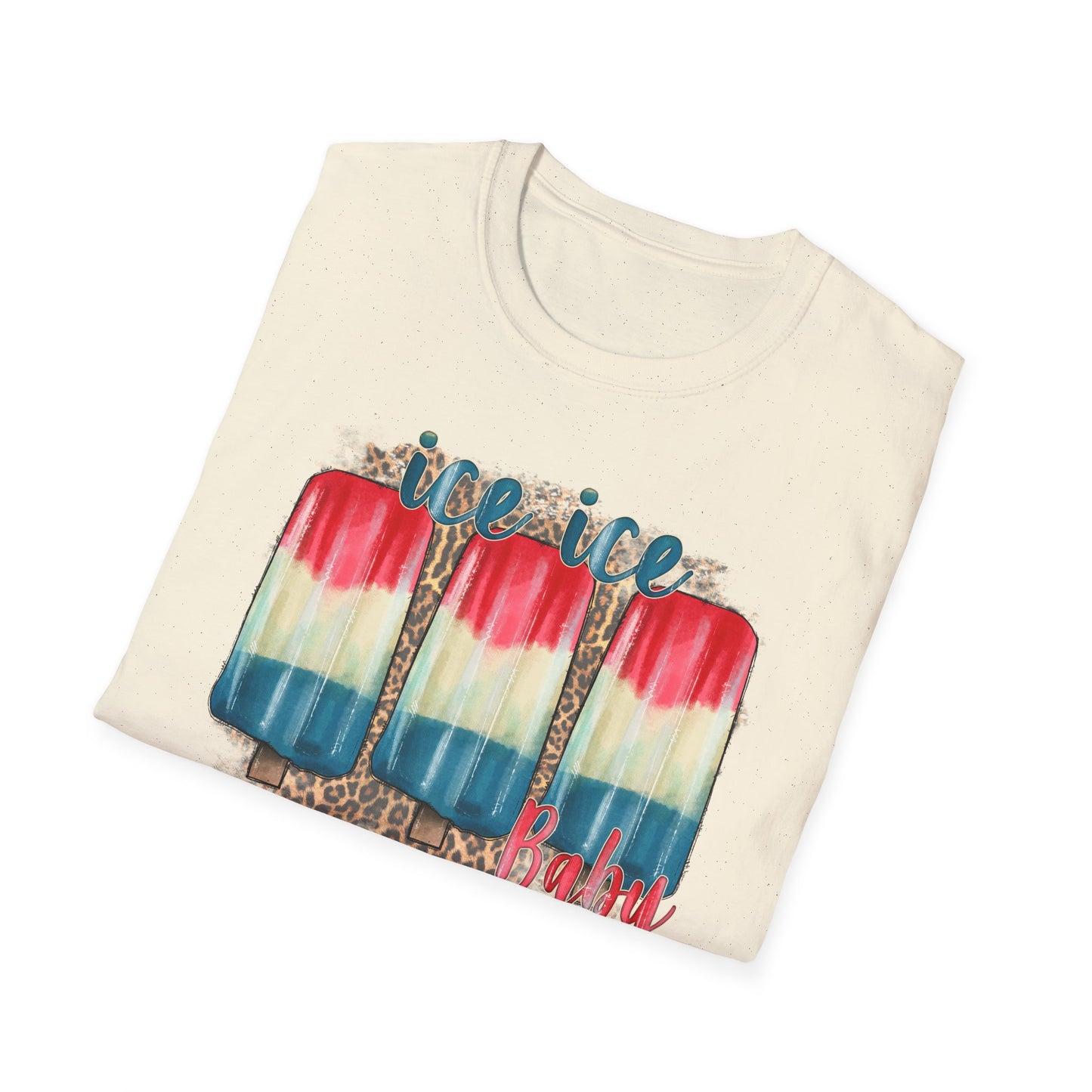 Ice Ice Baby Americana T-Shirt — Red, White & Blue Funny Song Tee