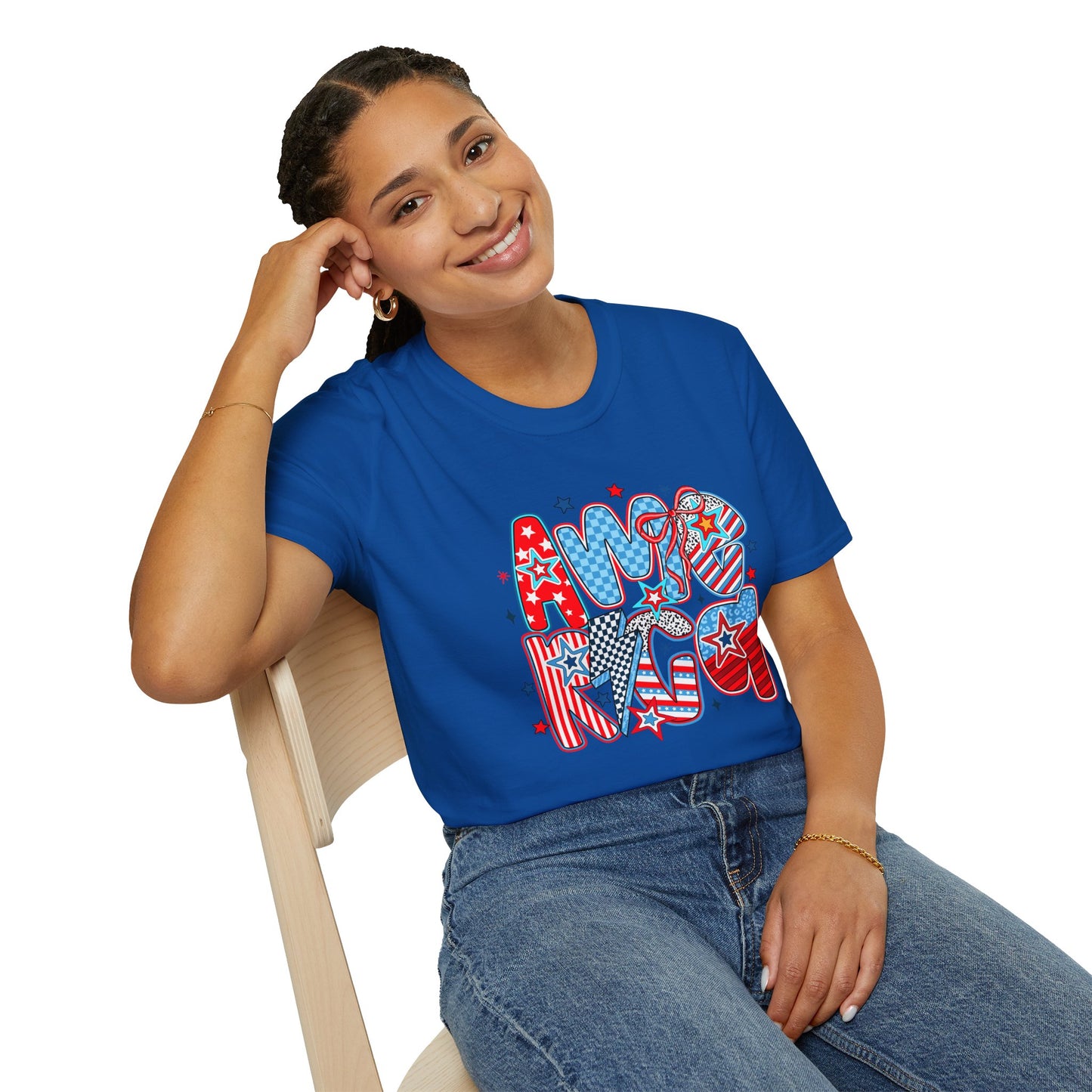 Stars and Stripes America T-Shirt | Red White Blue Americana
