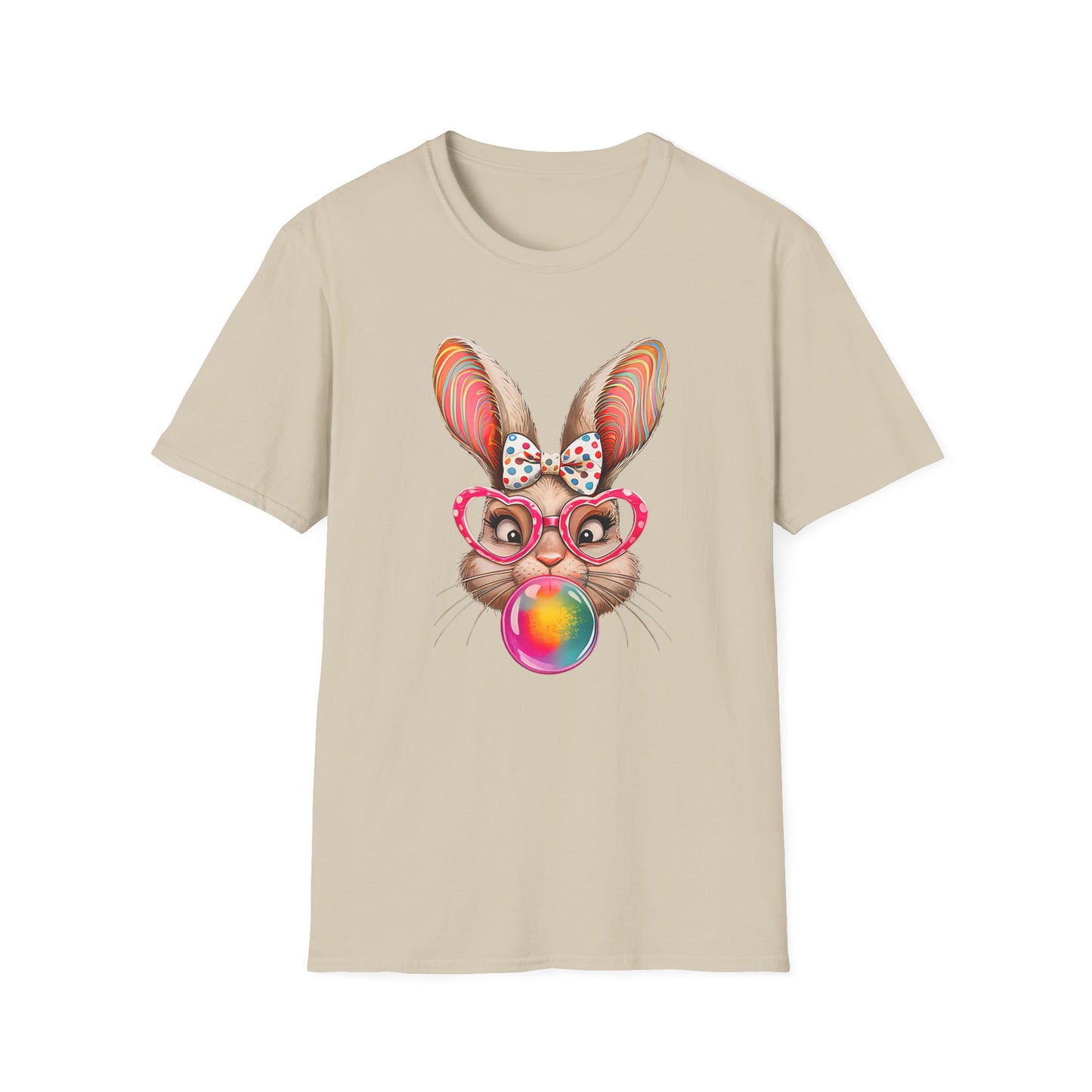 Playful Bunny Graphic T-Shirt, Cute Easter Gift, Animal Lover Shirt, Unisex Tees for Spring, Casual Everyday Wear, Easter Celebration