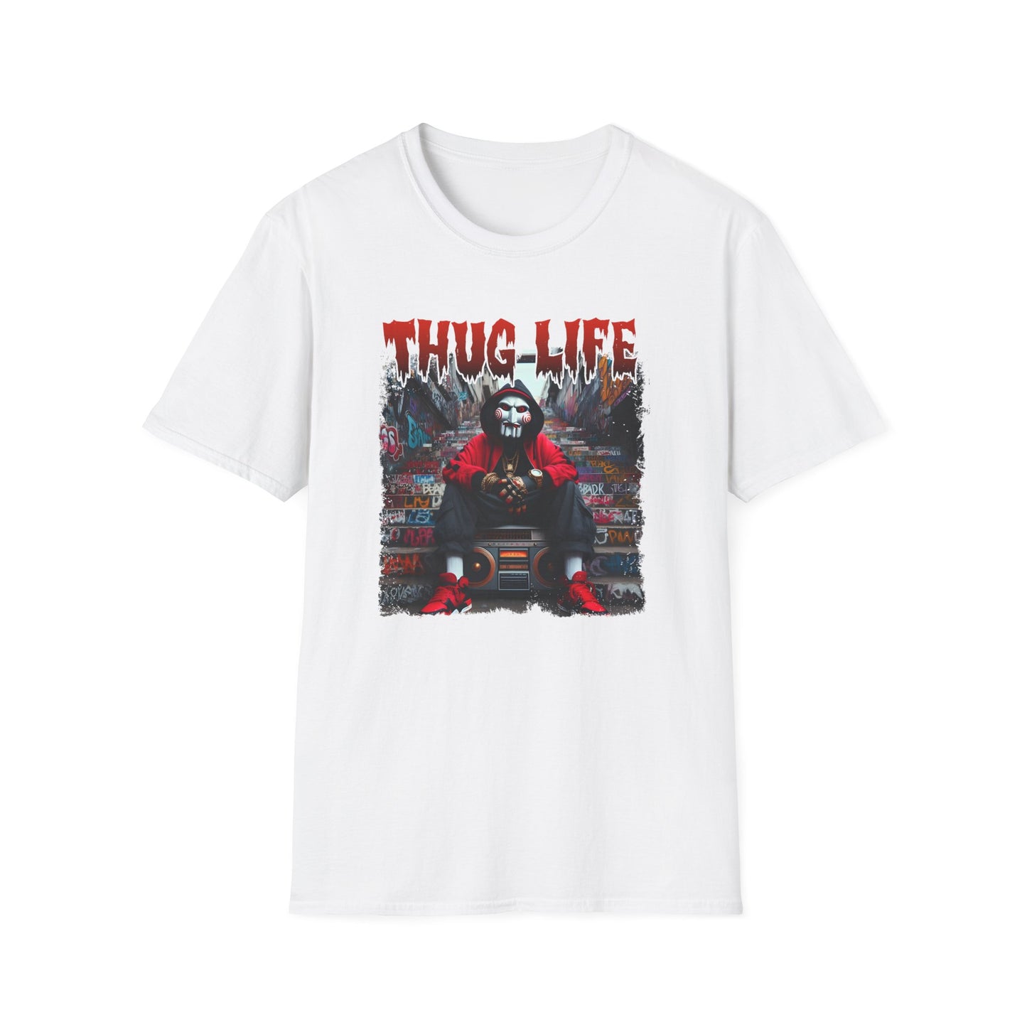 Thug Life T-Shirt with Jigsaw Let's Play a Game Design