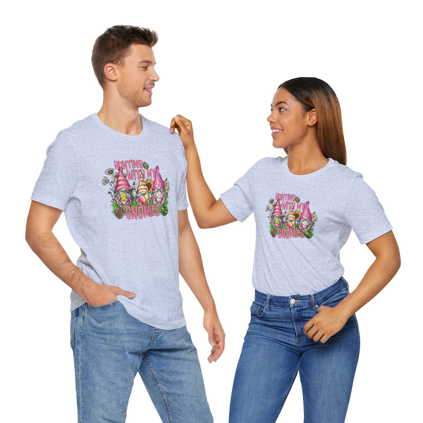 Hunting With My Gnomies Unisex Jersey Short Sleeve Tee