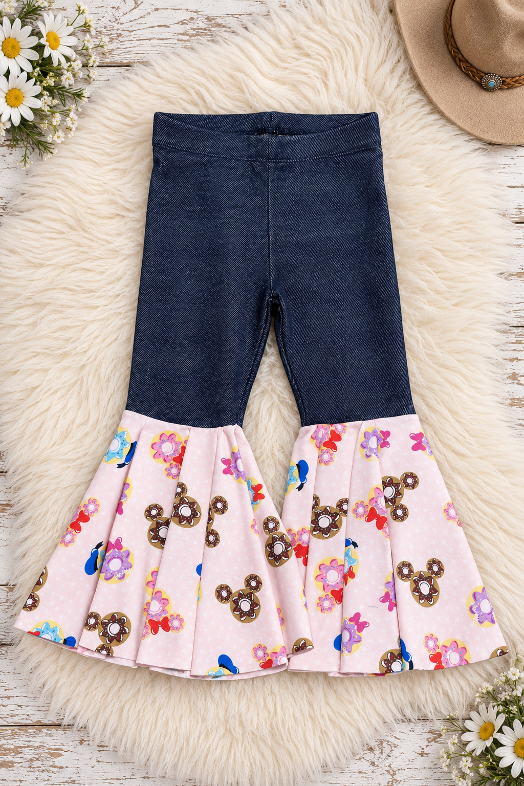 Bell Bottom Jeggings with Fun Prints