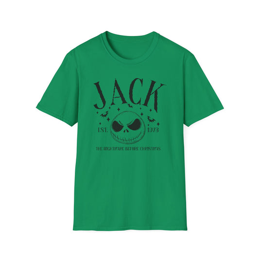 Jack Nightmare Before Christmas Unisex Jersey Short Sleeve Tee