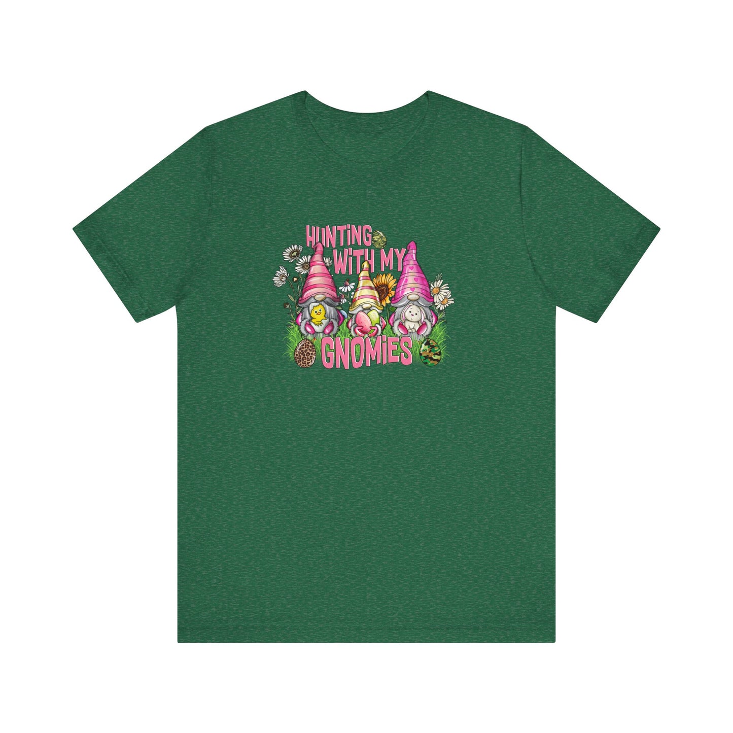 Hunting With My Gnomies Unisex Jersey Short Sleeve Tee