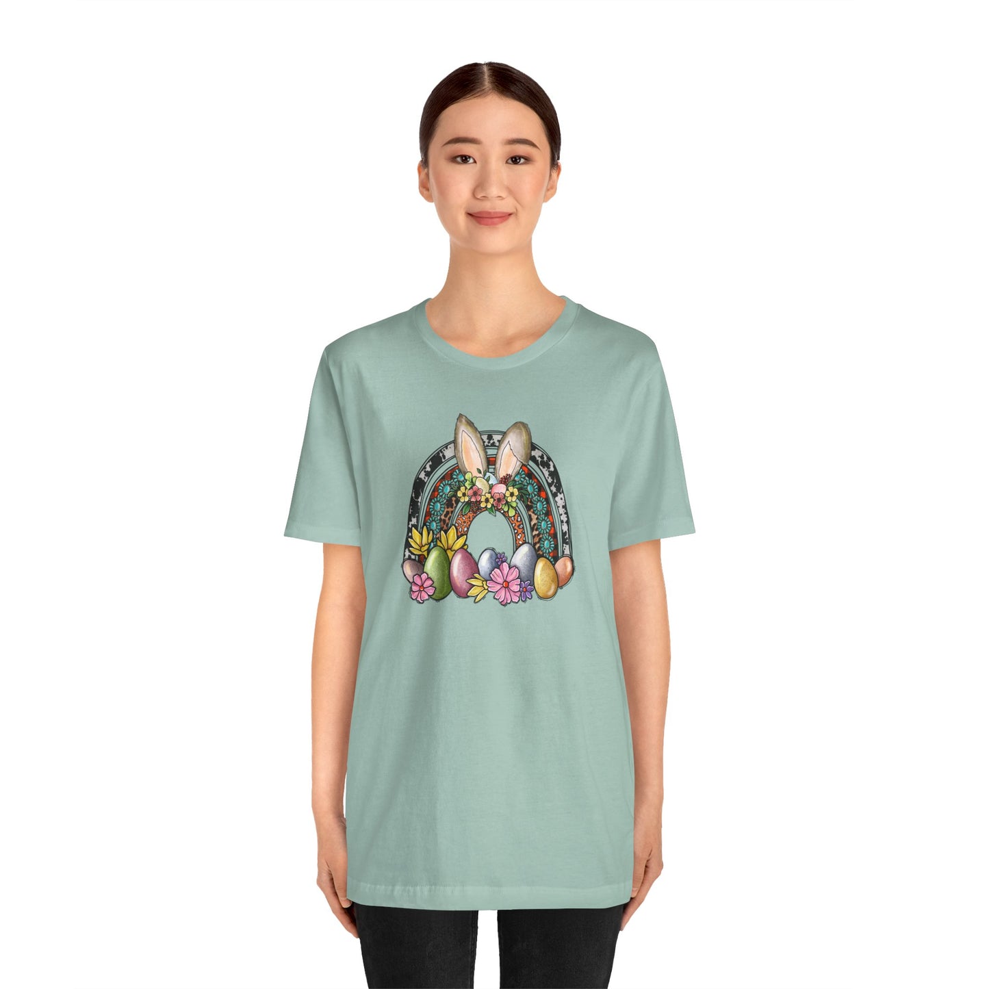 Easter Rainbow Unisex Jersey Short Sleeve Tee