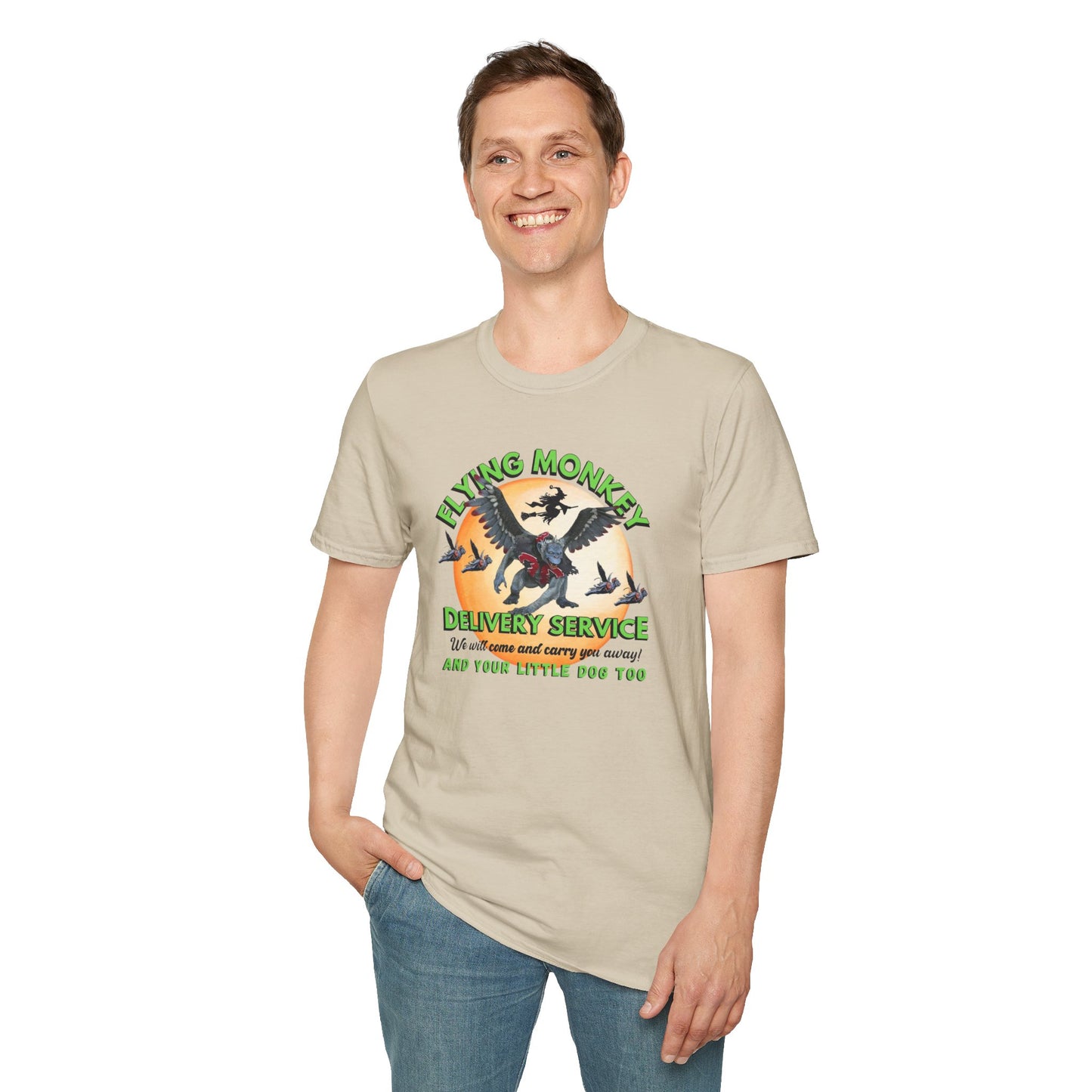 Flying Monkey Delivery Service Unisex Jersey Short Sleeve Tee