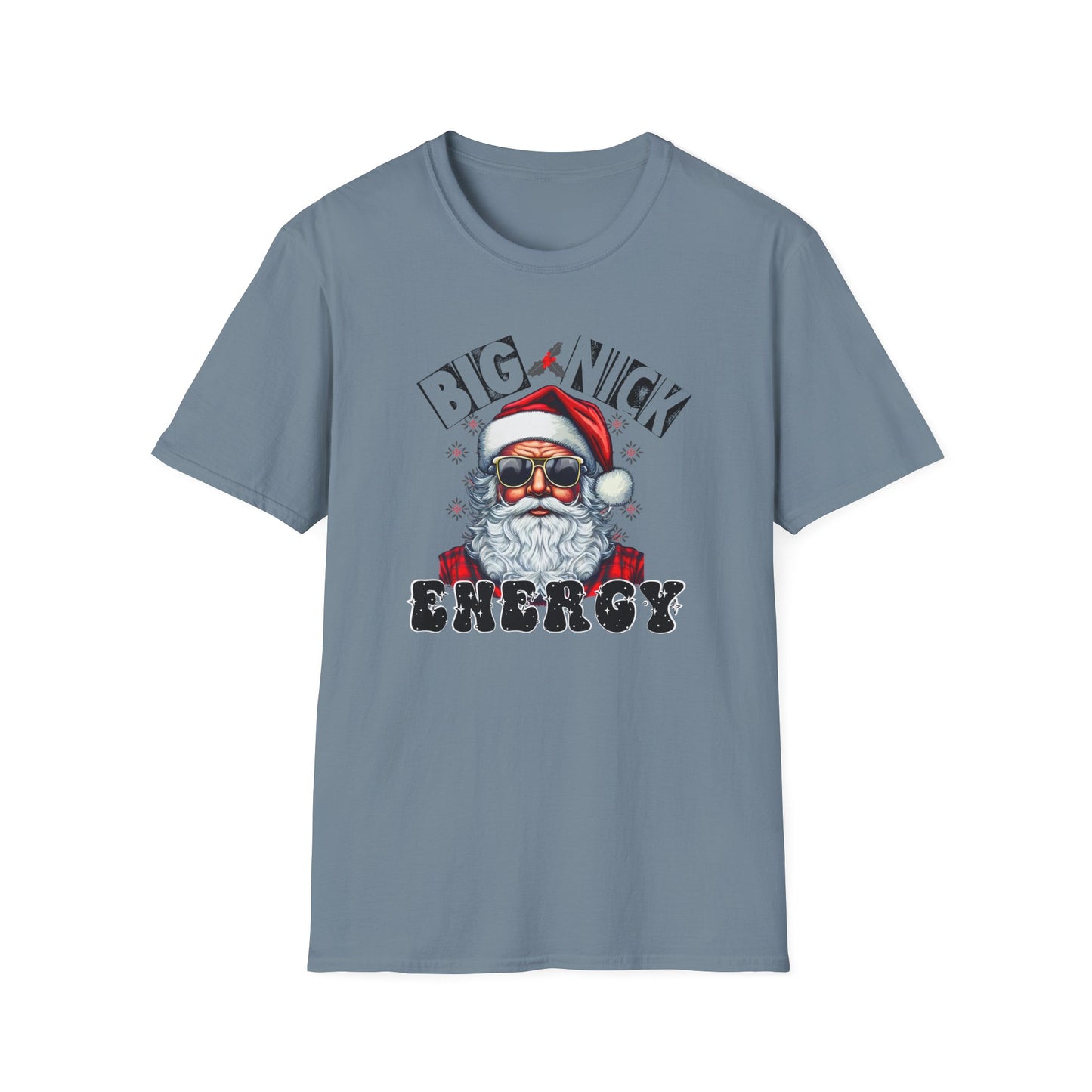 Big Nick Energy Unisex Heavy Cotton Tee, Santa Tee, Santa Christmas Shirt, Big Santa Energy Shirt, Funny Christmas Tee, Adult Chirstmas Tee