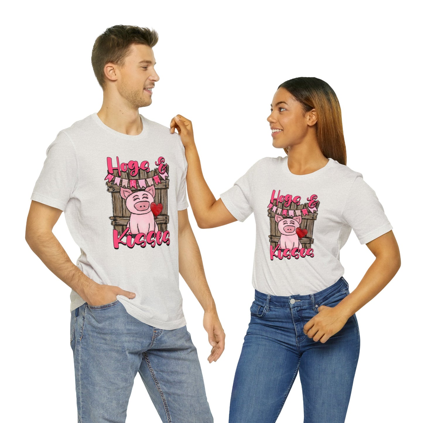 Hogs and Kisses Unisex Jersey Short Sleeve Tee