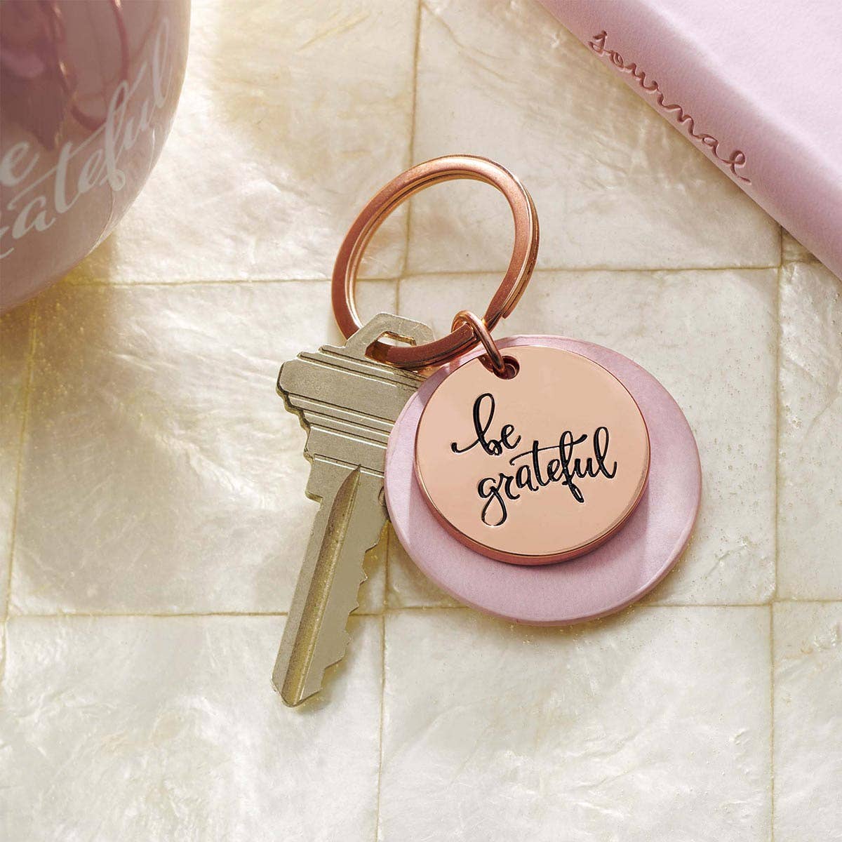 Keychain Be Grateful- The Gathering Cafe