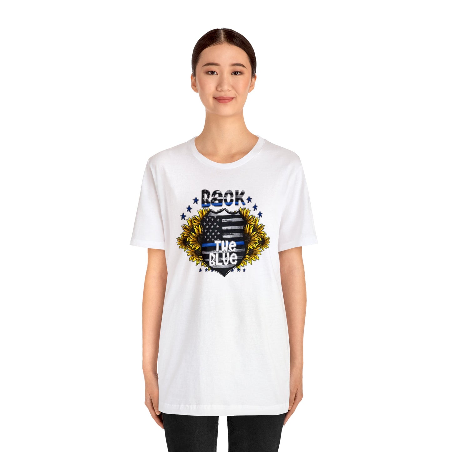 Sunflower Back the Blue Unisex Jersey Short Sleeve Tee