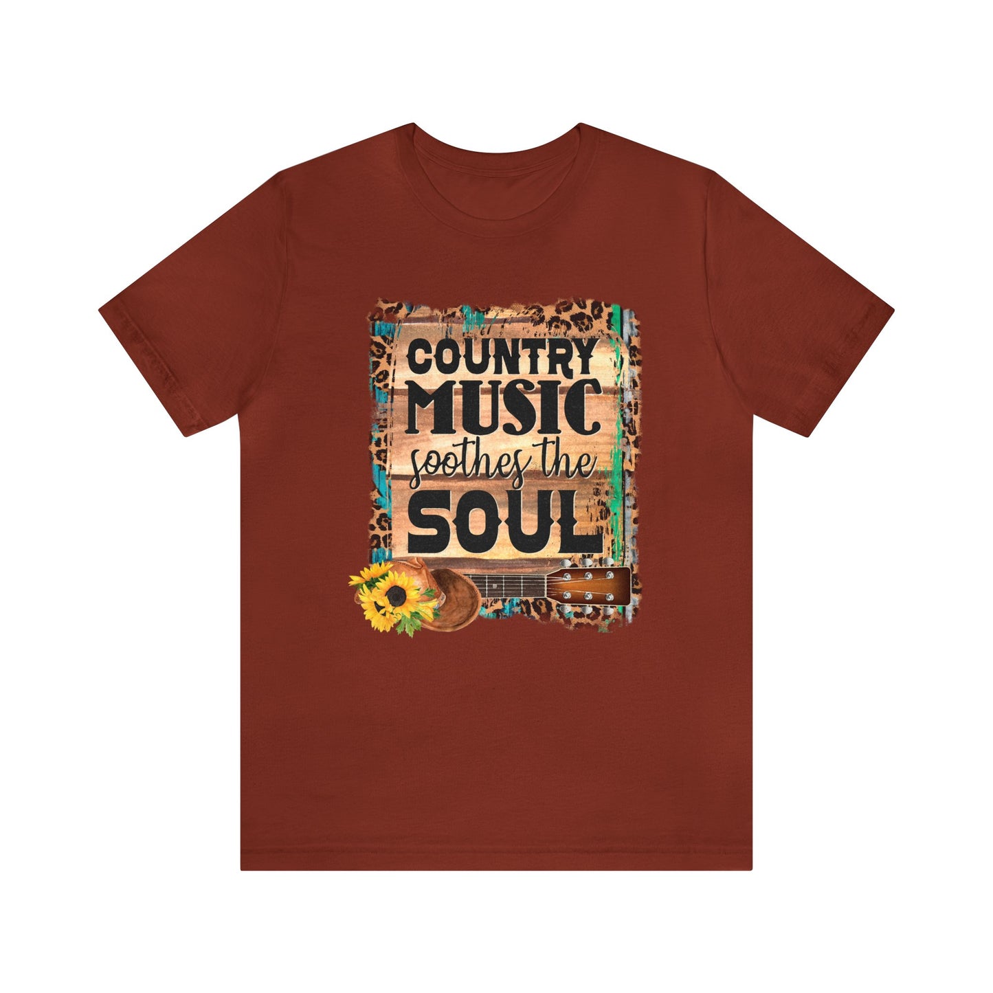 Country Music Soothes the Soul Unisex Jersey Short Sleeve Tee