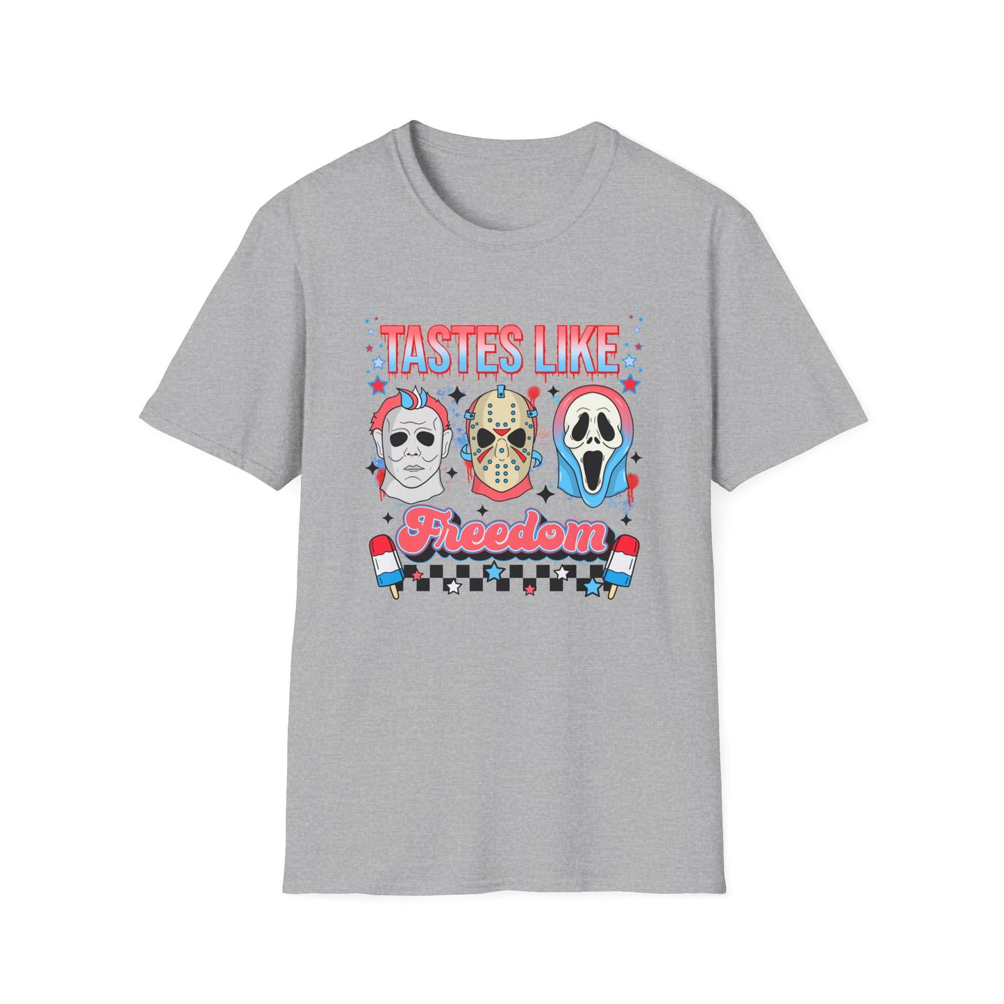 4th of July 'Taste Like Freedom' Horror Characters T-Shirt