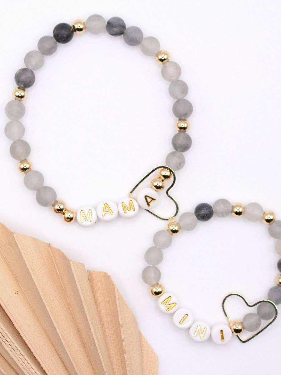 Mama & Mini Bracelet Set Black- The Gathering Cafe