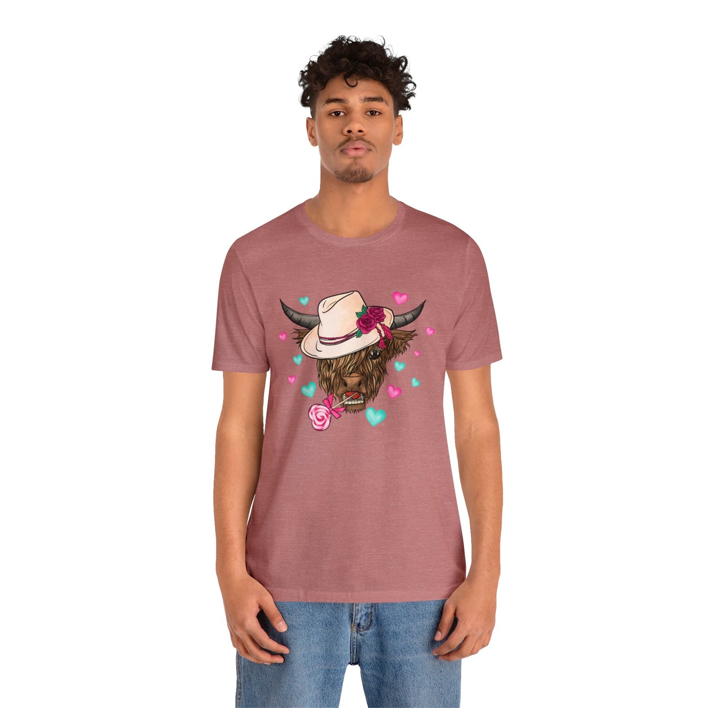 Lolli Pop Cow Unisex Jersey Short Sleeve Tee