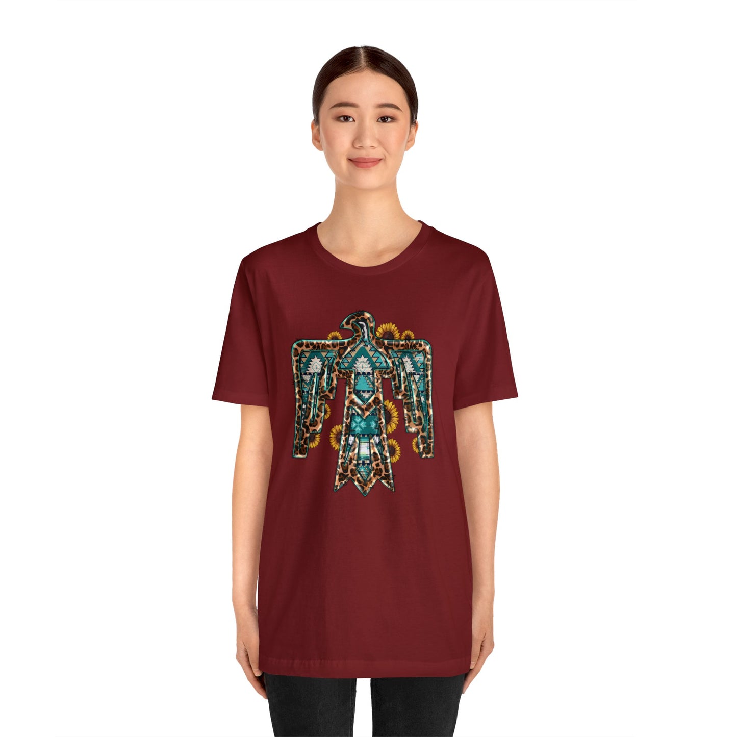 Sunflower Aztec Eagle Unisex Jersey Short Sleeve Tee