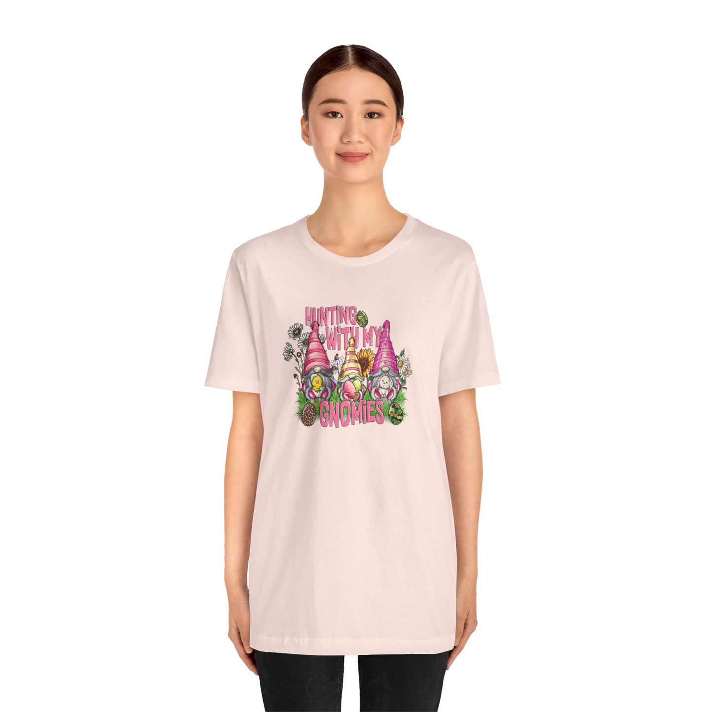 Hunting With My Gnomies Unisex Jersey Short Sleeve Tee