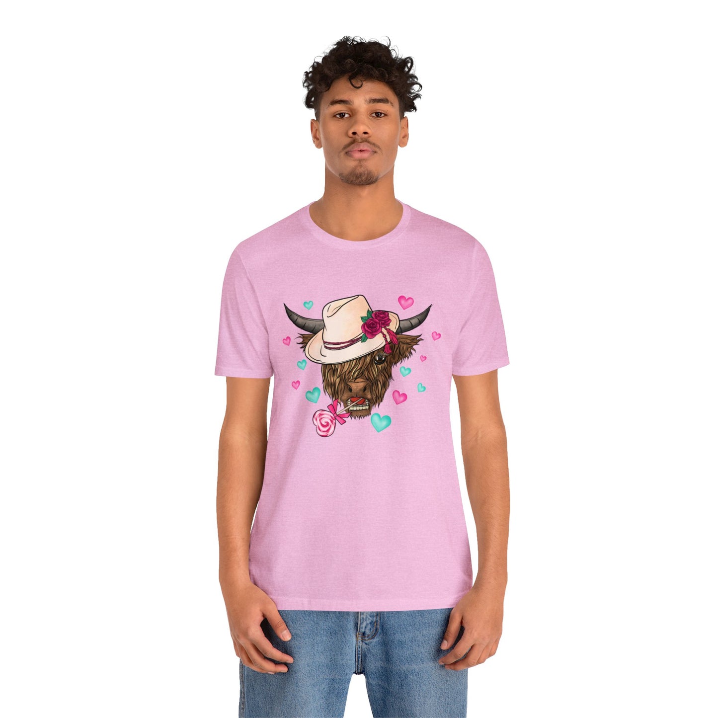 Lolli Pop Cow Unisex Jersey Short Sleeve Tee