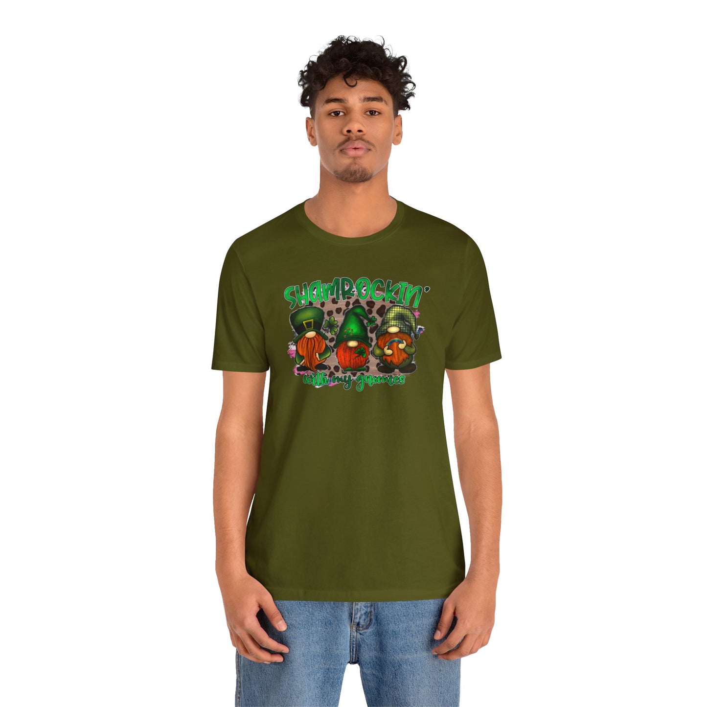 Shamrockin' With My Gnomies Unisex Jersey Short Sleeve Tee