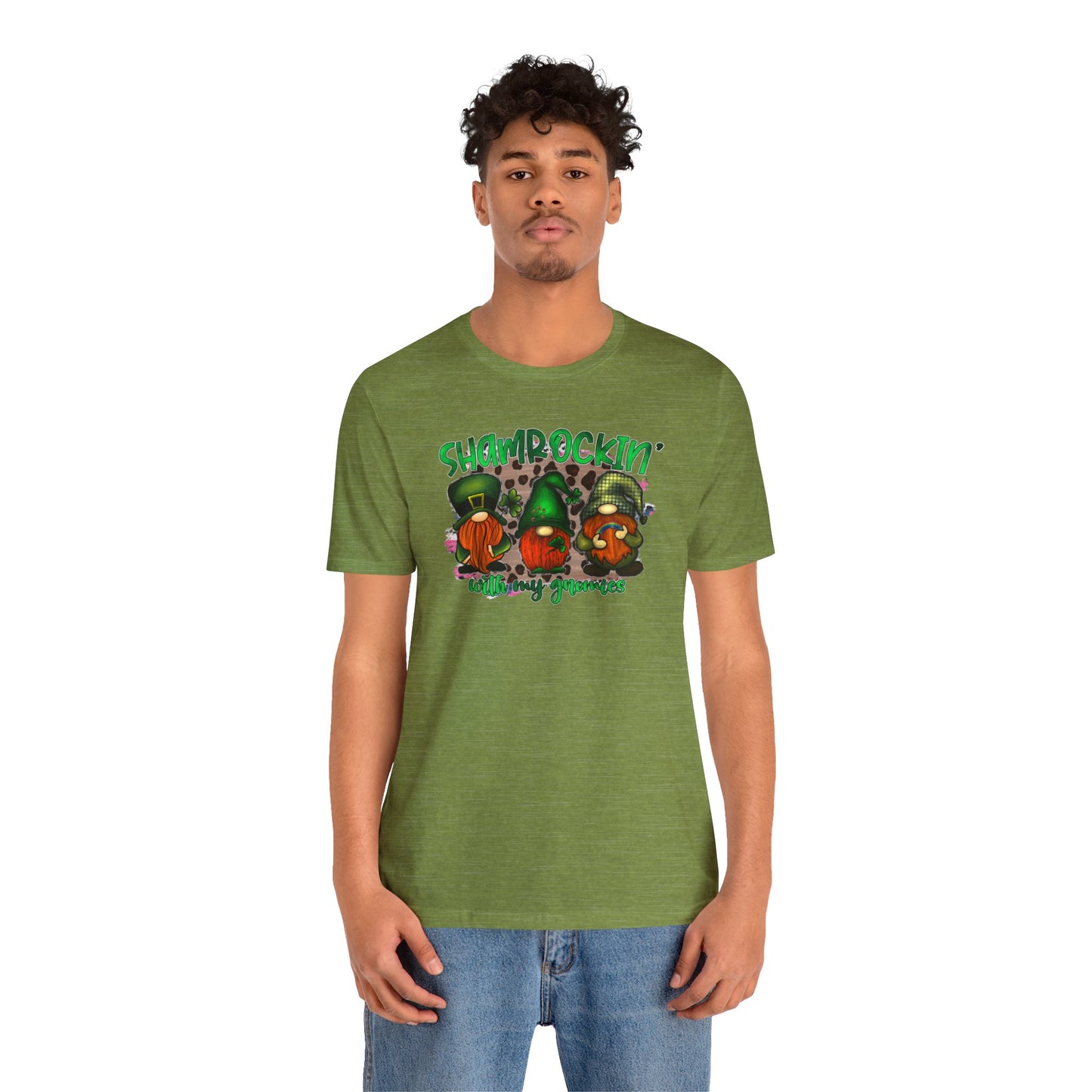 Shamrockin' With My Gnomies Unisex Jersey Short Sleeve Tee