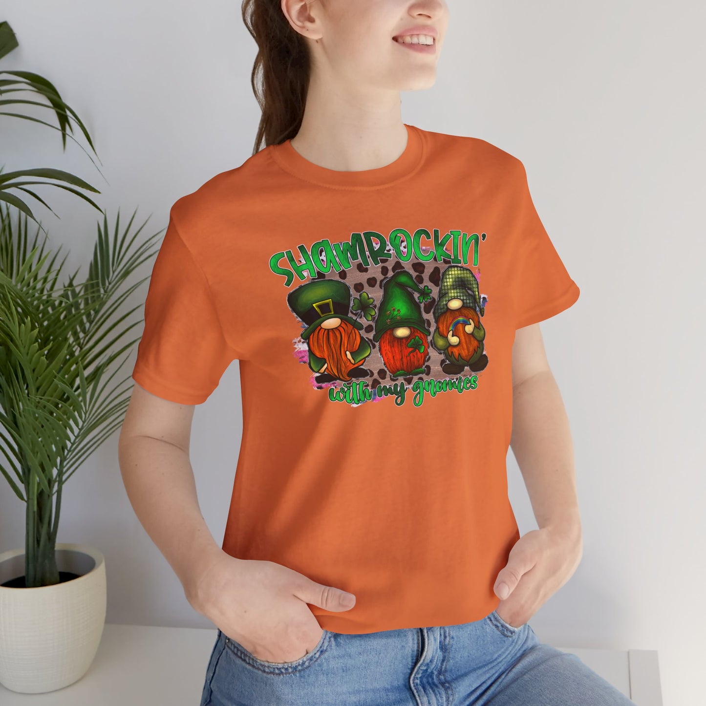 Shamrockin' With My Gnomies Unisex Jersey Short Sleeve Tee