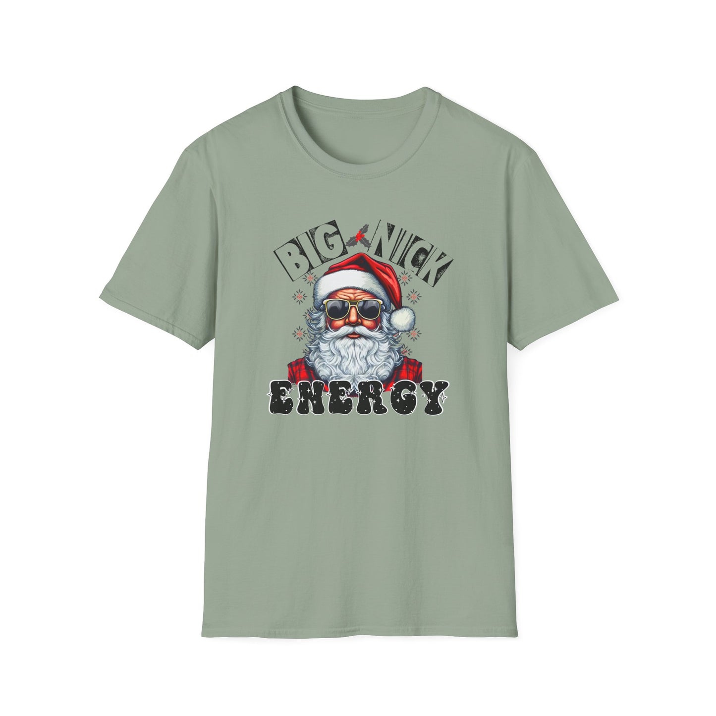 Big Nick Energy Unisex Heavy Cotton Tee, Santa Tee, Santa Christmas Shirt, Big Santa Energy Shirt, Funny Christmas Tee, Adult Chirstmas Tee