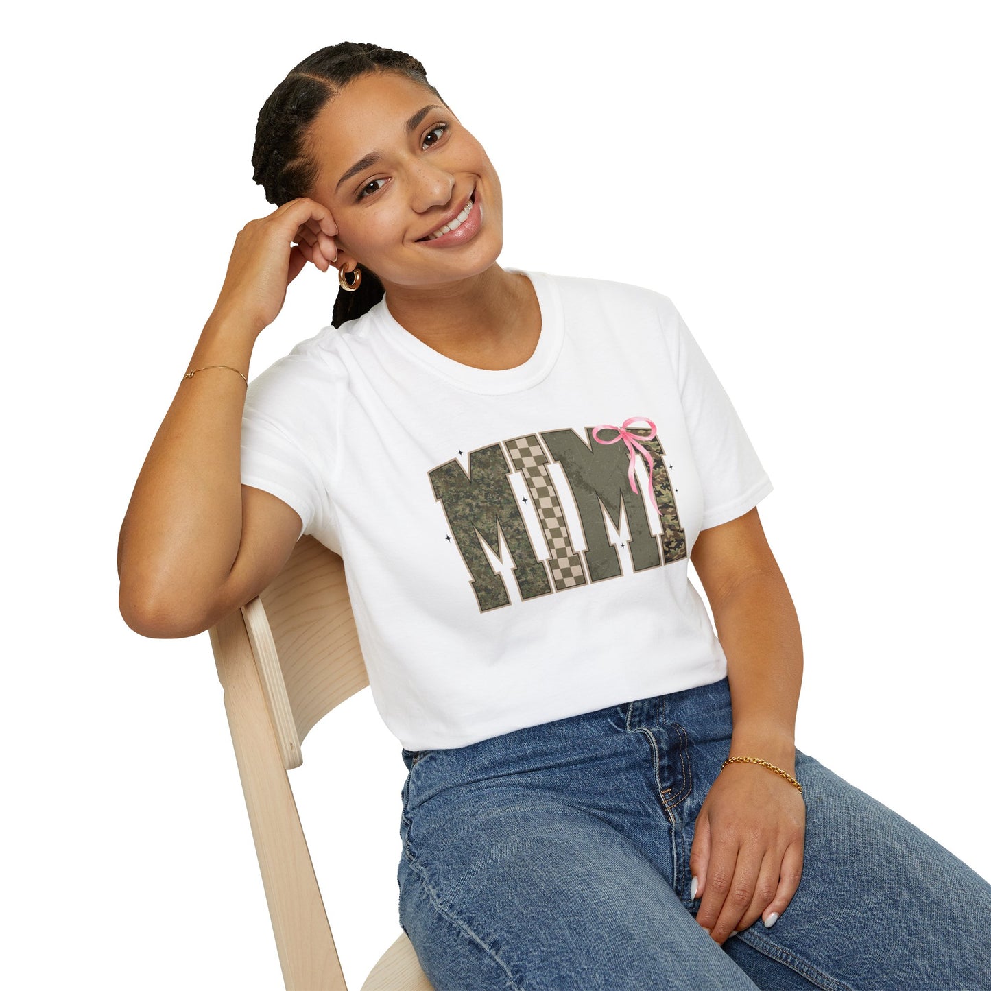 Mimi Coquette Military Style Bow T-Shirt | Cute Camouflage Bow Design