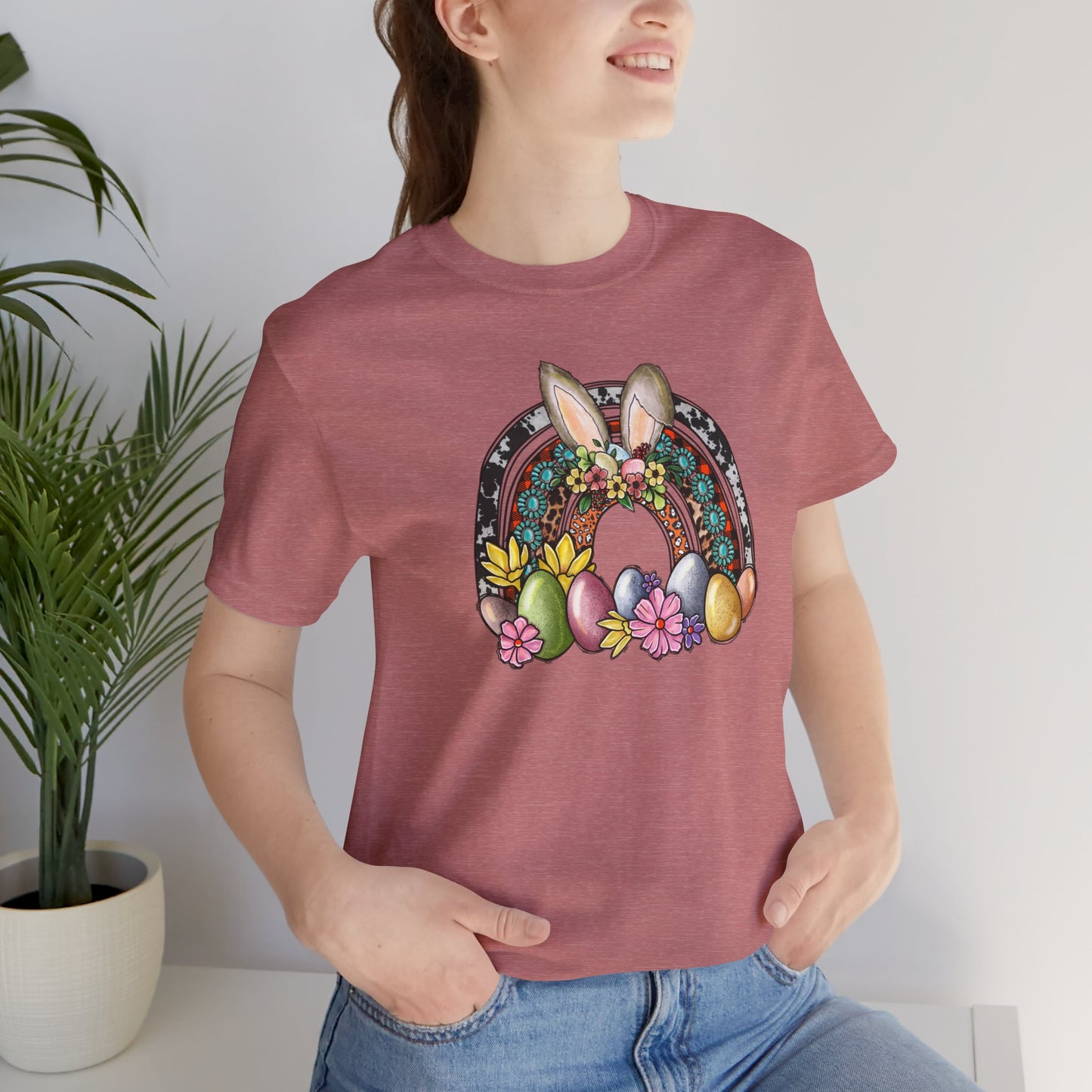 Easter Rainbow Unisex Jersey Short Sleeve Tee