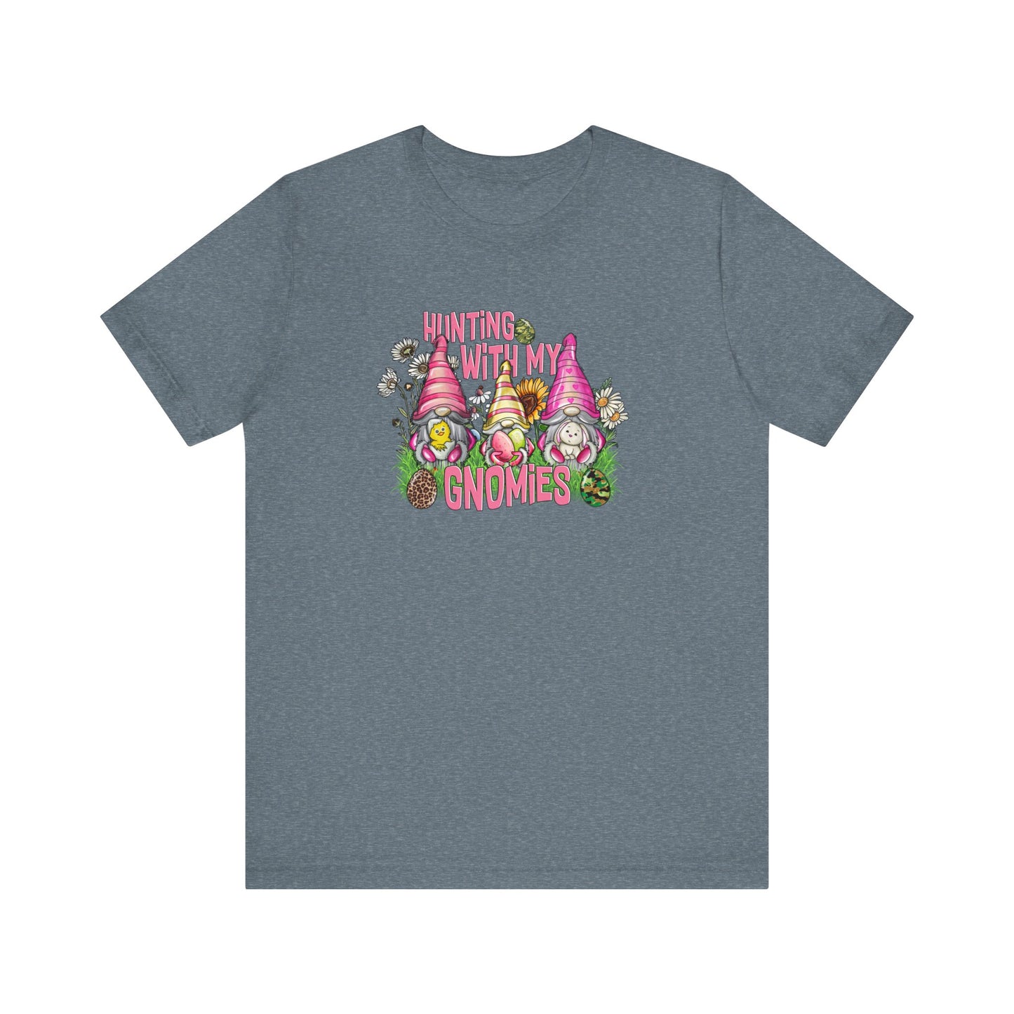 Hunting With My Gnomies Unisex Jersey Short Sleeve Tee