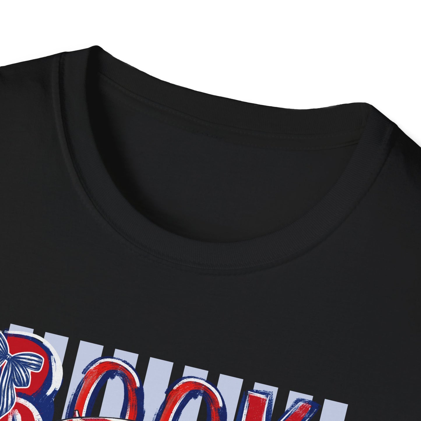 Vintage Americana Book Lover T-Shirt — 'Book Summer' Red, White & Blue Pinup