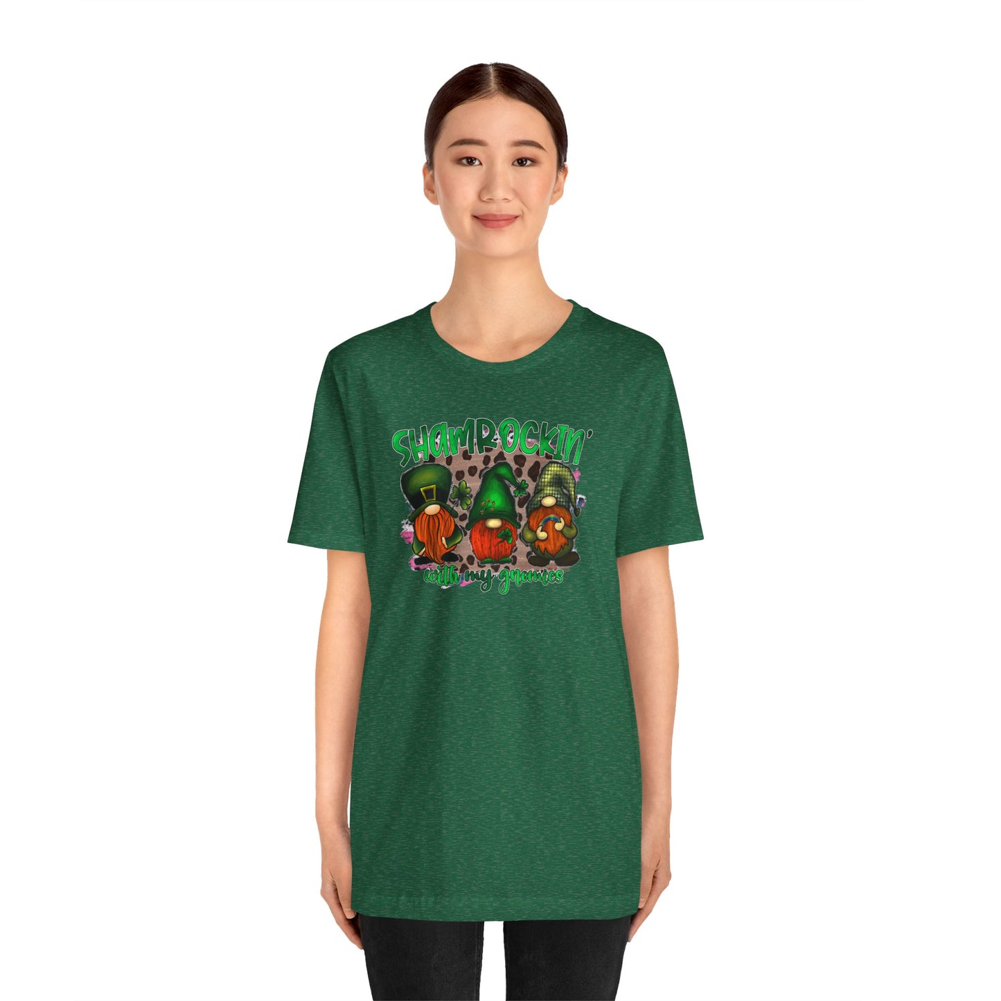 Shamrockin' With My Gnomies Unisex Jersey Short Sleeve Tee