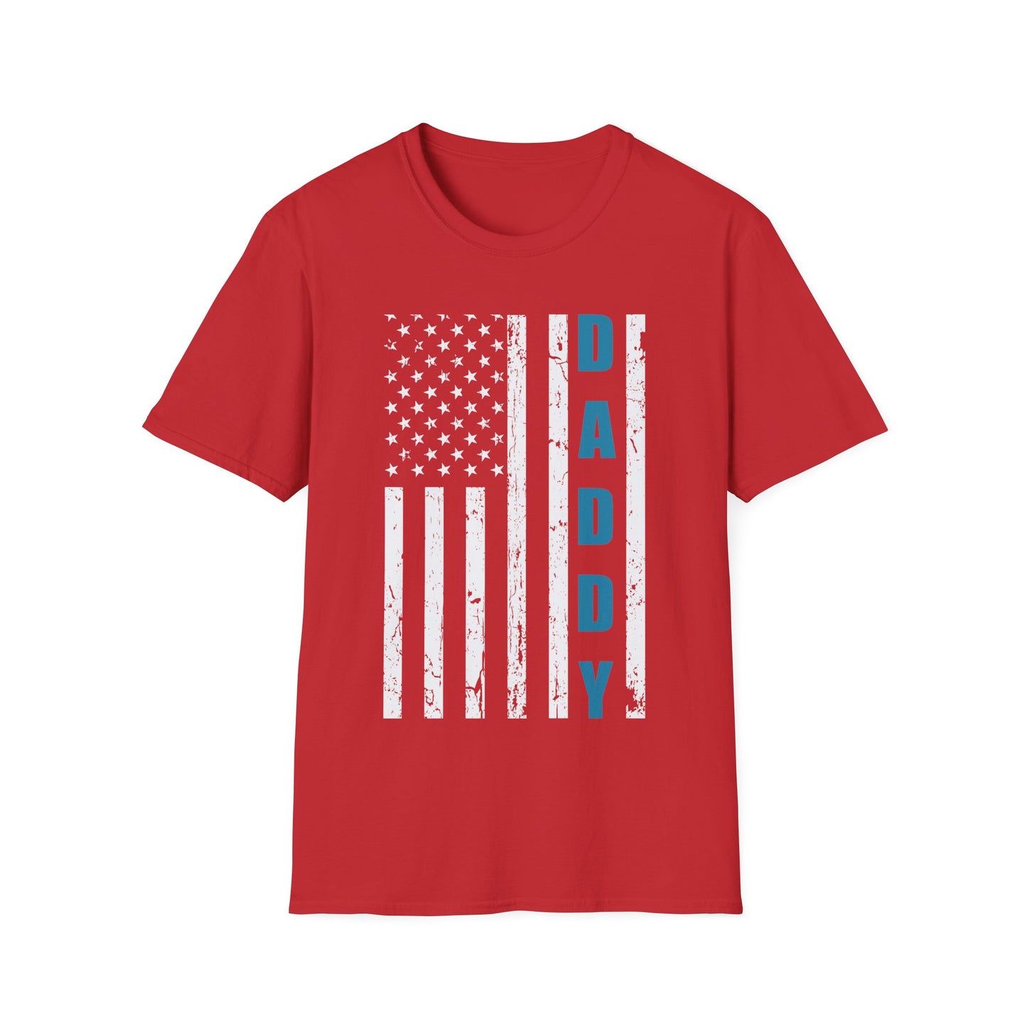 Daddy American Flag Softstyle T-Shirt