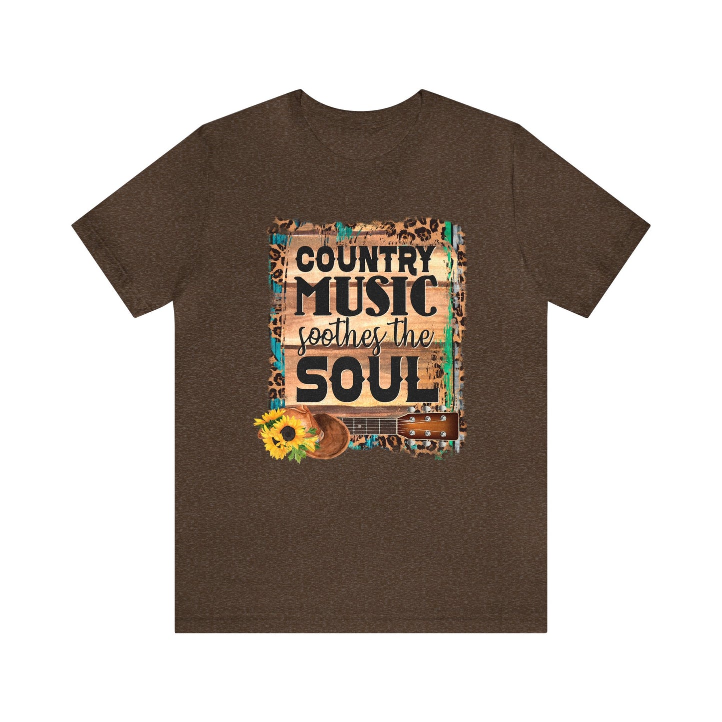 Country Music Soothes the Soul Unisex Jersey Short Sleeve Tee