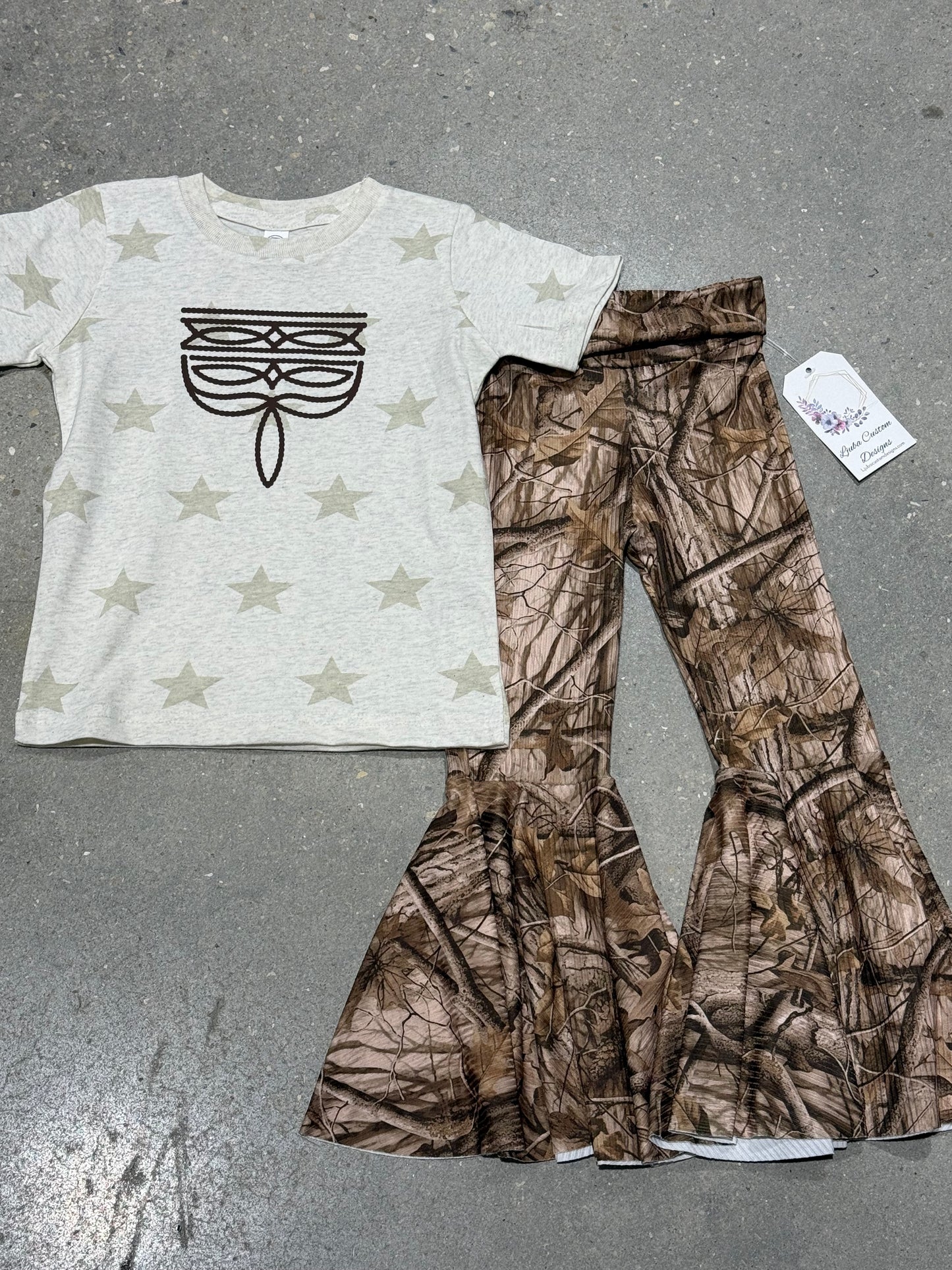 Toddler Western Boot Stitch Star Tee