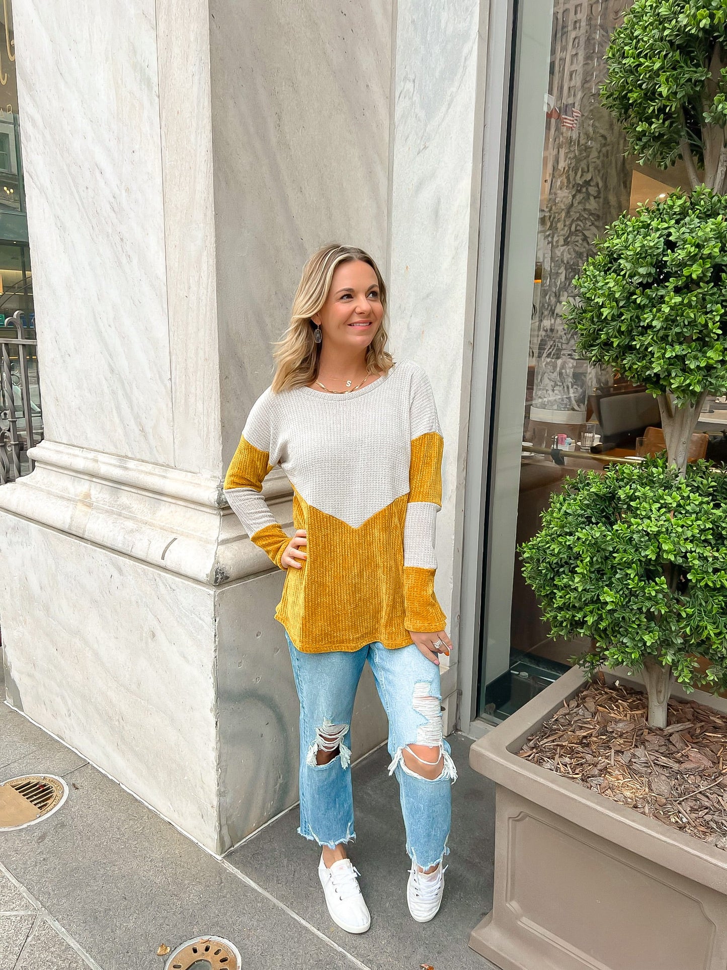 Chunky Velvet Sweater — Salon 209
