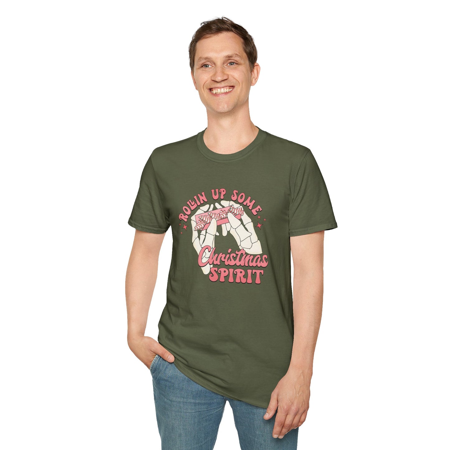 Rolling Up Some Christmas Spirit Unisex Heavy Cotton Tee, Little Debbies's Christmas Trees