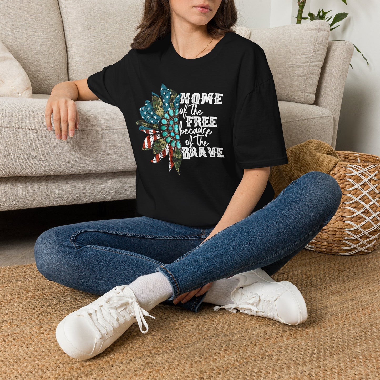 Americana "Home of the Free Because of the Brave" T-Shirt
