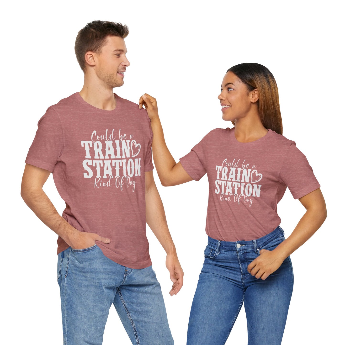 Could Be a Train Station Kinda Day Unisex Jersey Short Sleeve Tee